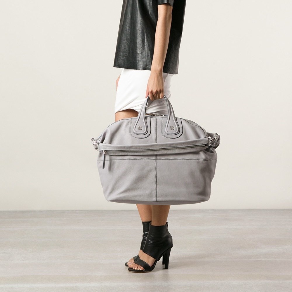 GIVENCHY NIGHTINGALE BAG • MEDIUM. GRAY. 100% AUTHENTIC
